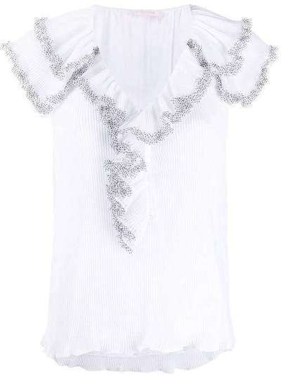 See by Chloé блузка с короткими рукавами и оборками CHS20SHT02023