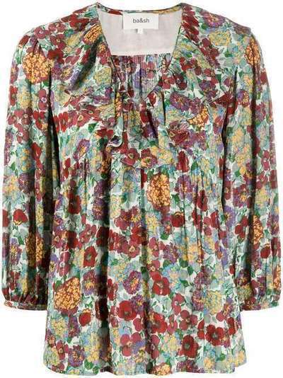 Ba&Sh блузка Polly с V-образным вырезом и цветочным принтом 1E20POLL
