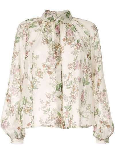 Giambattista Valli блузка с цветочной вышивкой 19FWPVCI167642PRA