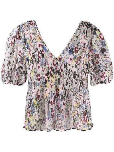 GANNI блузка с цветочным принтом F34041874