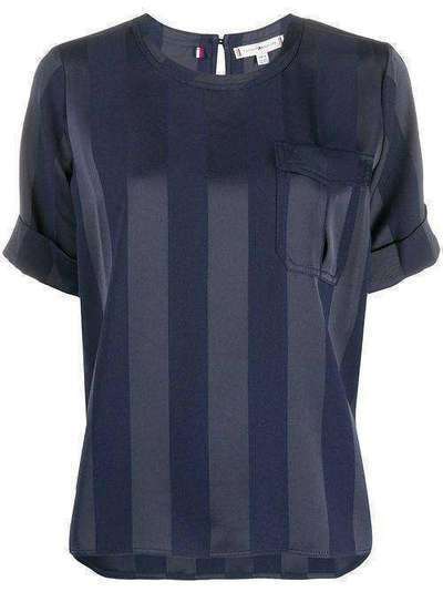 Tommy Hilfiger блузка в полоску с короткими рукавами WW0WW26597DW5