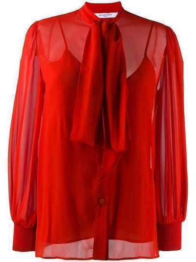 Givenchy блузка с бантом BW60GR10R4