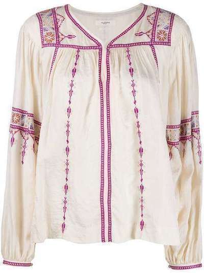 Isabel Marant Étoile блузка Tullya с вышивкой 20PHT164020P030E
