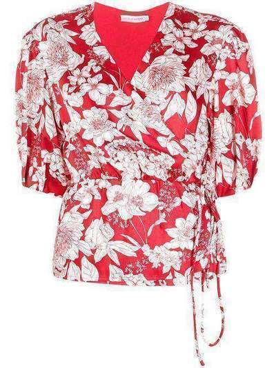 Rebecca Minkoff блузка с запахом и цветочным принтом H19501196