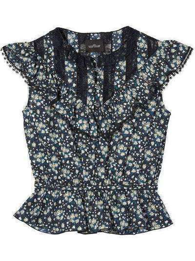 Marc Jacobs The Victorian short sleeve cotton top V6000045002