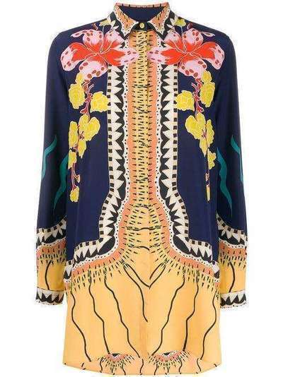Etro блузка с цветочным узором и длинными рукавами 135549520