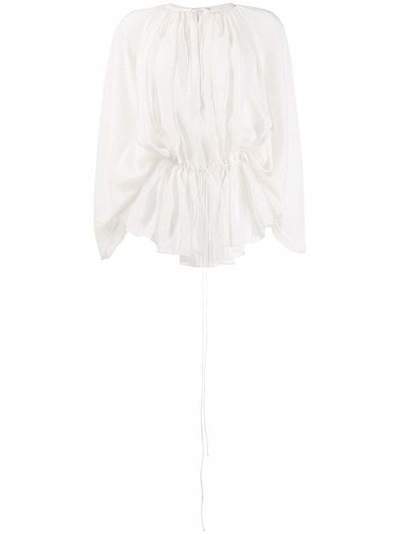 Stella McCartney блузка со сборками на поясе 600854SOA44