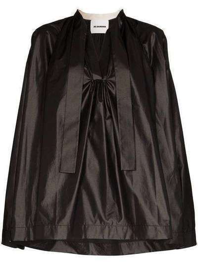 Jil Sander блузка Mavis с V-образным вырезом JSCQ561406WQ451600001