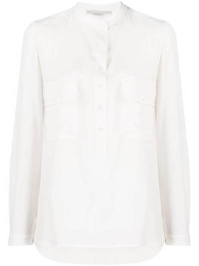 Stella McCartney блузка без воротника с карманом 531899SY206