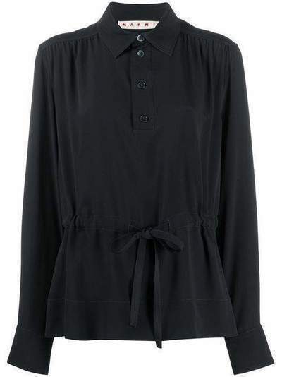 Marni присборенная блузка с кулиской CAMA0282O0TA089
