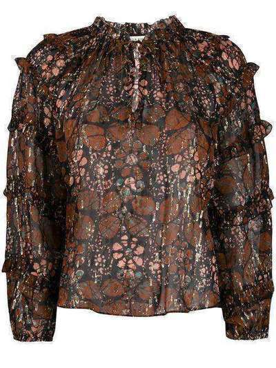 Ulla Johnson блузка с цветочным принтом PS200223