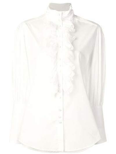 Dolce & Gabbana блузка с оборками F5J66TFU5K9