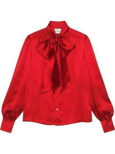 Gucci блузка с бантом 595160ZIM67