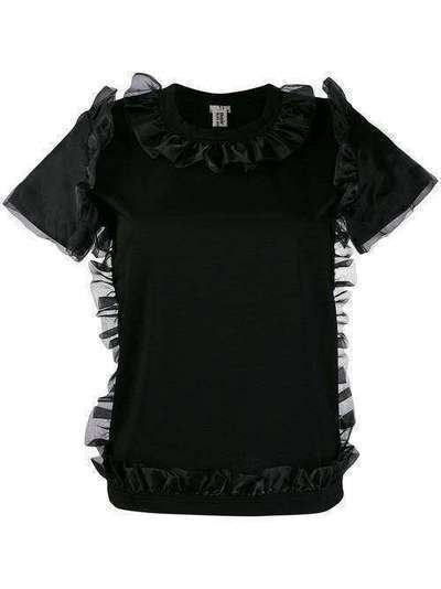 Comme Des Garçons Noir Kei Ninomiya блузка с оборками 3DT001W19