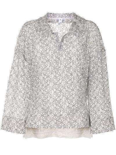Comme Des Garçons Comme Des Garçons прозрачная блузка с цветочным принтом REB028S20