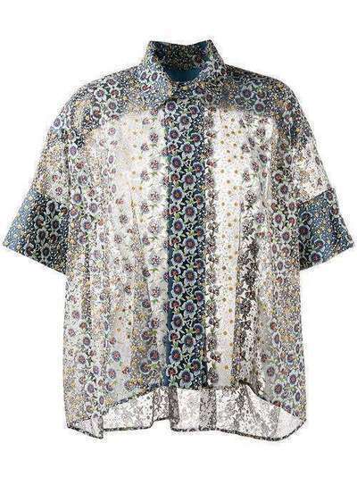 Antonio Marras расклешенная блузка с короткими рукавами LB1005D07S0