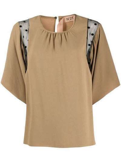Nº21 блузка с прозрачными вставками N2MG1315798