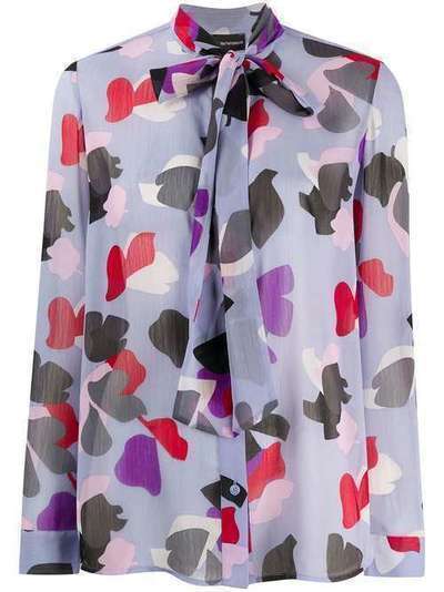 Emporio Armani блузка с абстрактным принтом 3H2C642NXUZ