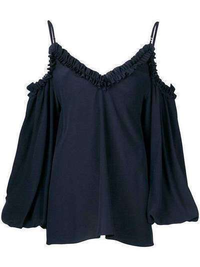 Stella McCartney блузка с открытыми плечами и оборками 582006SY206