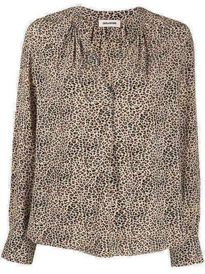 Zadig&Voltaire блузка Tink с леопардовым принтом SJCF3201F
