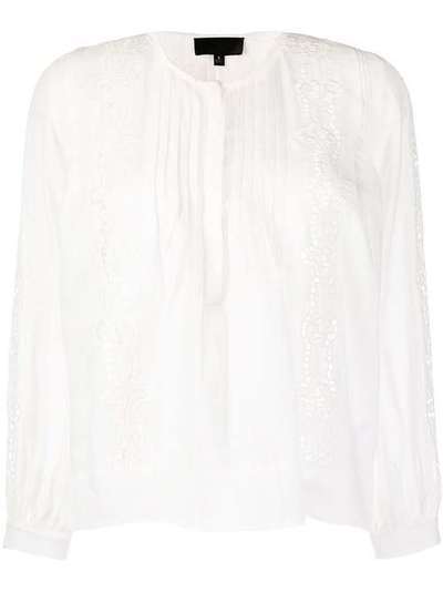Nili Lotan блузка с вышивкой 10856W743