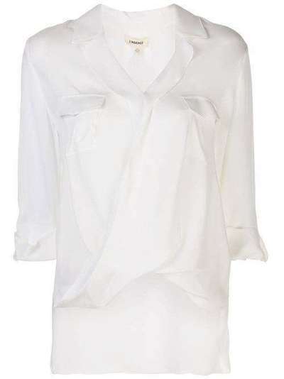 L'Agence блузка с V-образным вырезом и драпировкой 40262GG