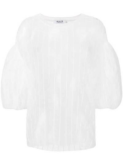 Aviù прозрачная полосатая блузка CEP521