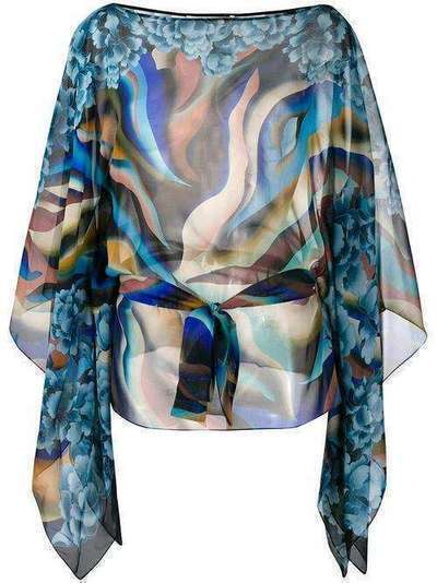 Roberto Cavalli блузка с абстрактным принтом JWT725GFT71