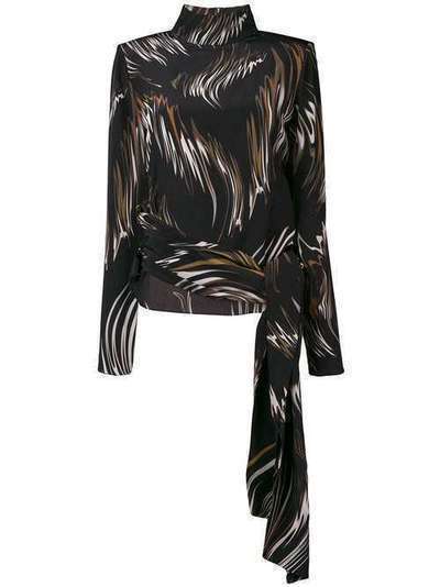 Givenchy блузка с абстрактным принтом BW60DN11C5