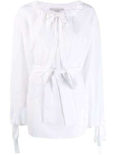 Stella McCartney блузка свободного кроя с поясом на завязке 574149SY206