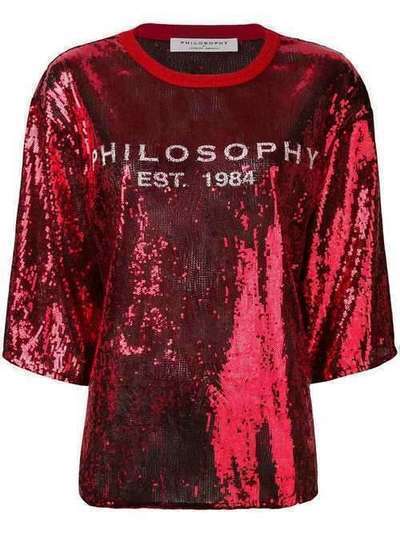 Philosophy Di Lorenzo Serafini декорированная блузка с пайетками J07120744