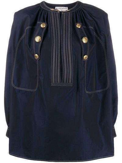 Givenchy блузка с тиснеными пуговицами BW60LJ12HE