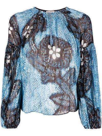 Ulla Johnson блузка Sanya с вырезом-капелькой SP200216