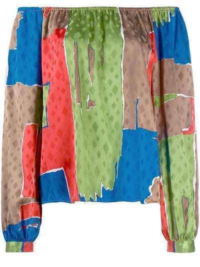 Tory Burch блузка в стиле колор-блок 73951