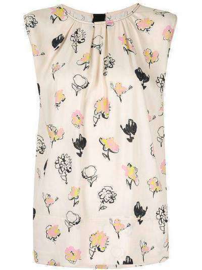 Marni блузка без рукавов с цветочным принтом TTMA0089A1TV716