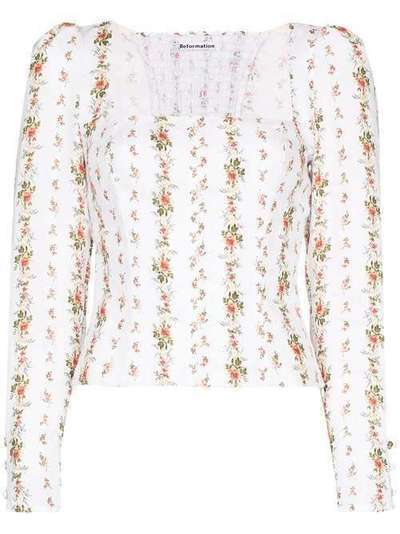 Reformation блузка Fillmore с цветочным принтом 1306048PPS