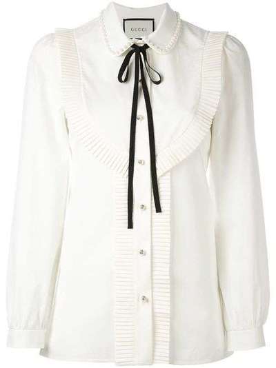 Gucci блузка с плиссировкой