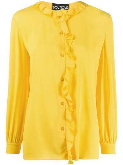 Boutique Moschino блузка с длинными рукавами и оборками 2240837