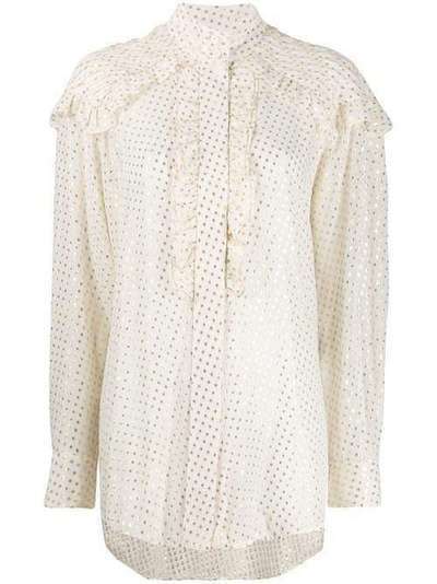 Victoria Beckham блузка со складками и оборками 1120WSH000576A