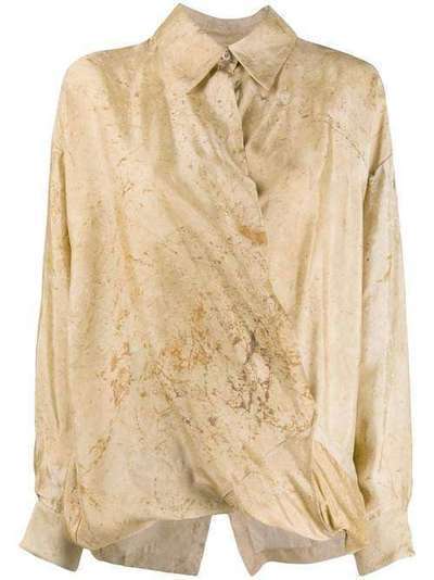 Uma Wang драпированная блузка UW1076