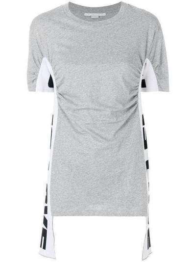 Stella McCartney футболка с драпированной деталью 500820SKW19