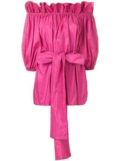 Stella McCartney блузка с открытыми плечами и завязками на талии 516292SKA37