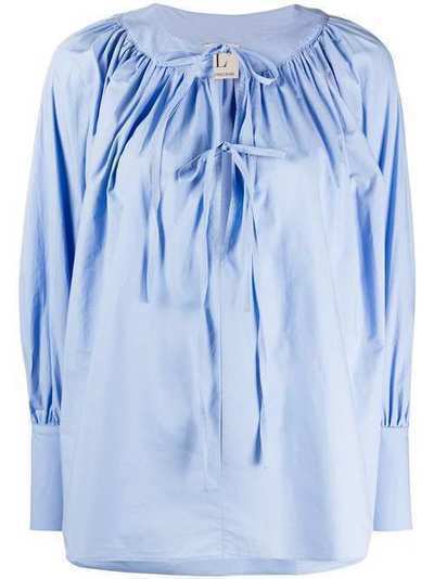 L'Autre Chose поплиновая блузка с завязками BK520589027U710