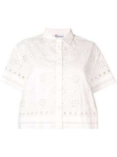 RedValentino блузка с английской вышивкой RR0AA00NPWH