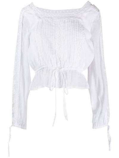 LoveShackFancy блузка Pippa с вышивкой LT348447PIPPA