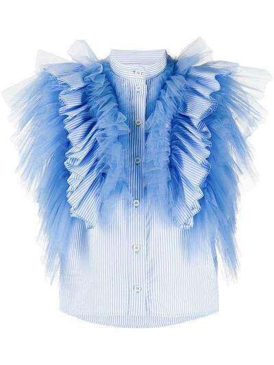 Viktor & Rolf полосатая блузка Wings of Love 68APOPELINELIGHTBLUE