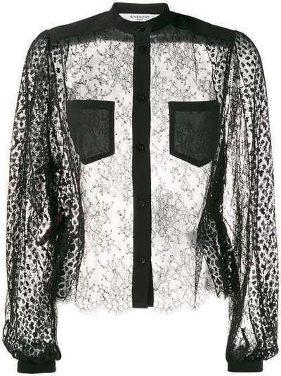 Givenchy прозрачная блузка BW60GN206T