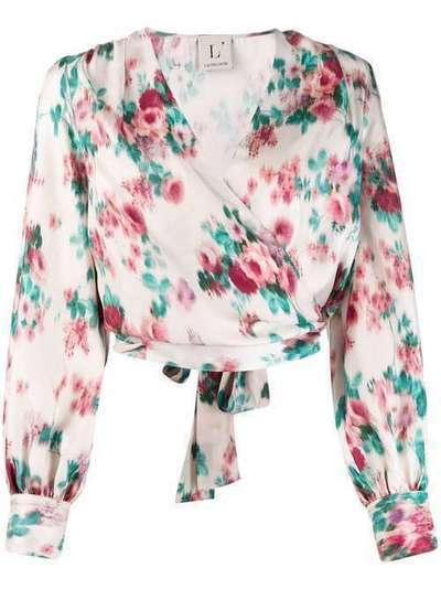 L'Autre Chose блузка с цветочным принтом и запахом BJ520599008