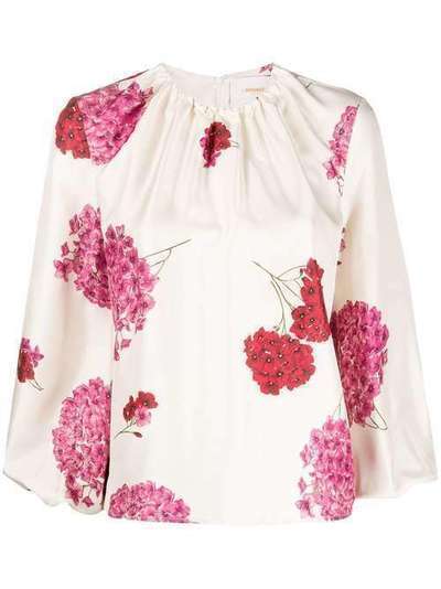 La Doublej блузка Charming с цветочным принтом TOP0021SIL001ORT0001