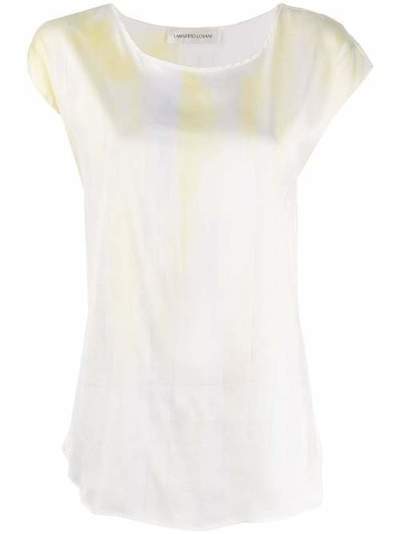 Lamberto Losani блузка с контрастным принтом 231355SSTE